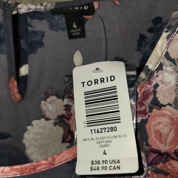 Lane Bryant Floral Print Blouse - Picture 2 of 3